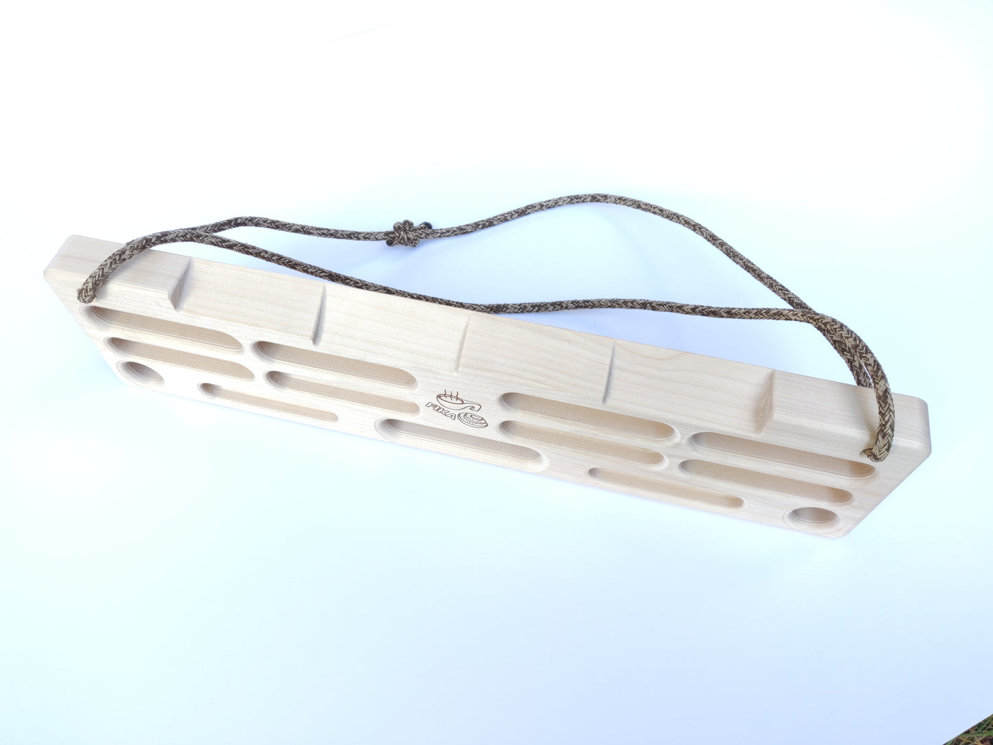 Portable hangboard wood